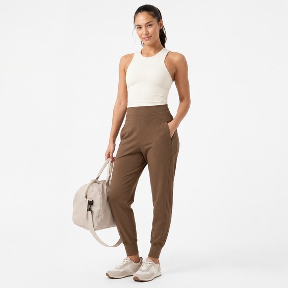 Athleta Pants - Athleta Venice Jogger Brown High Rise Athletic Pants  Womens Large